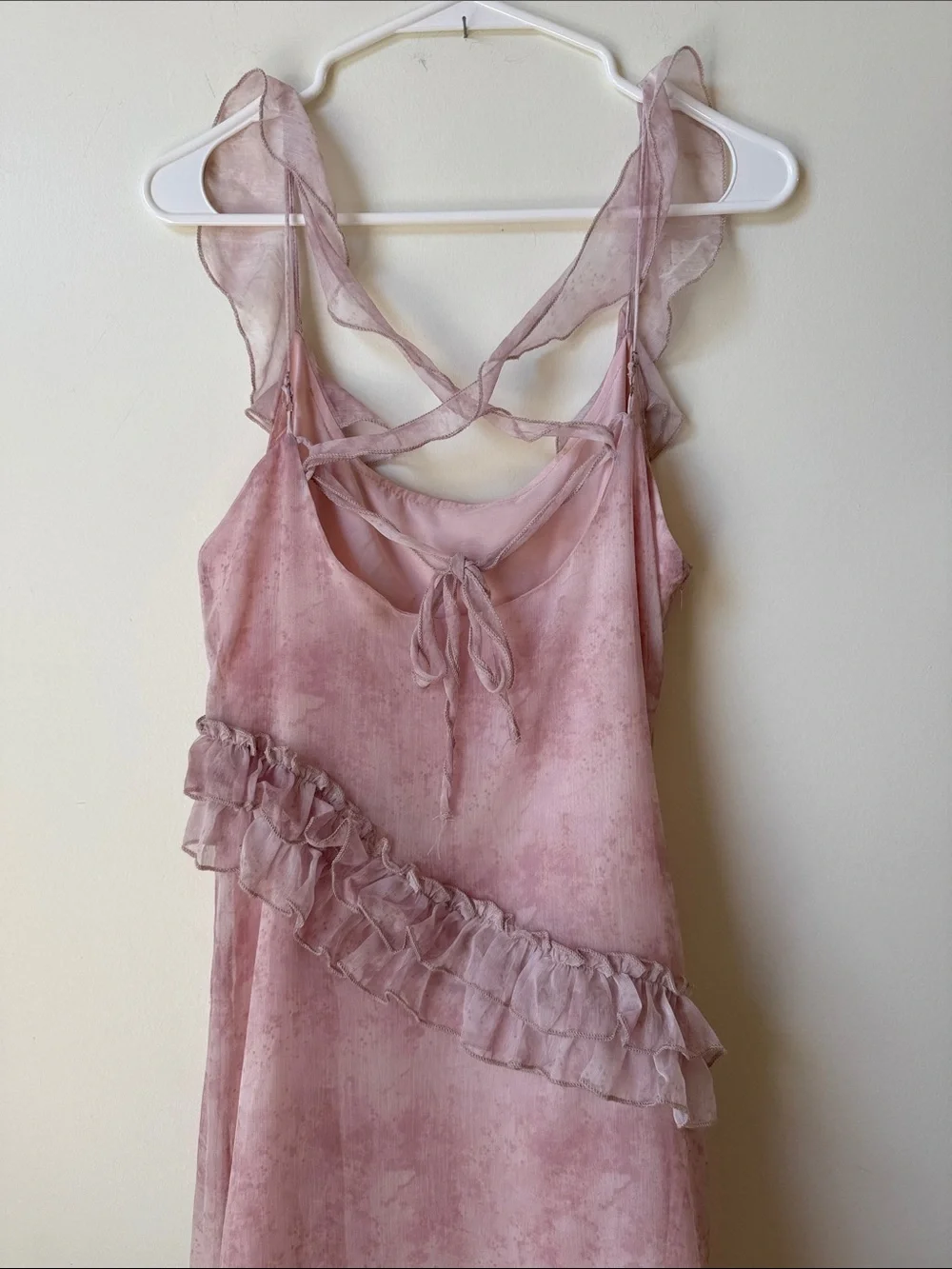 Romantic Ruffle Pink Maxi Dress - Picture 5 of 7